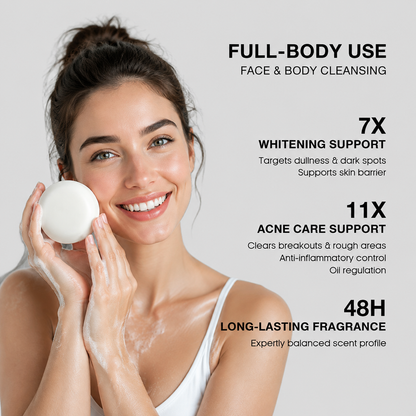 Niacinamide Brightening Soap – Deep Cleansing Bar for Brighter, Smoother & Radiant-Looking Skin