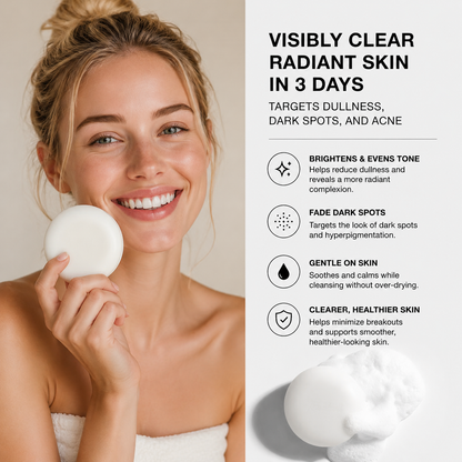 Niacinamide Brightening Soap – Deep Cleansing Bar for Brighter, Smoother & Radiant-Looking Skin