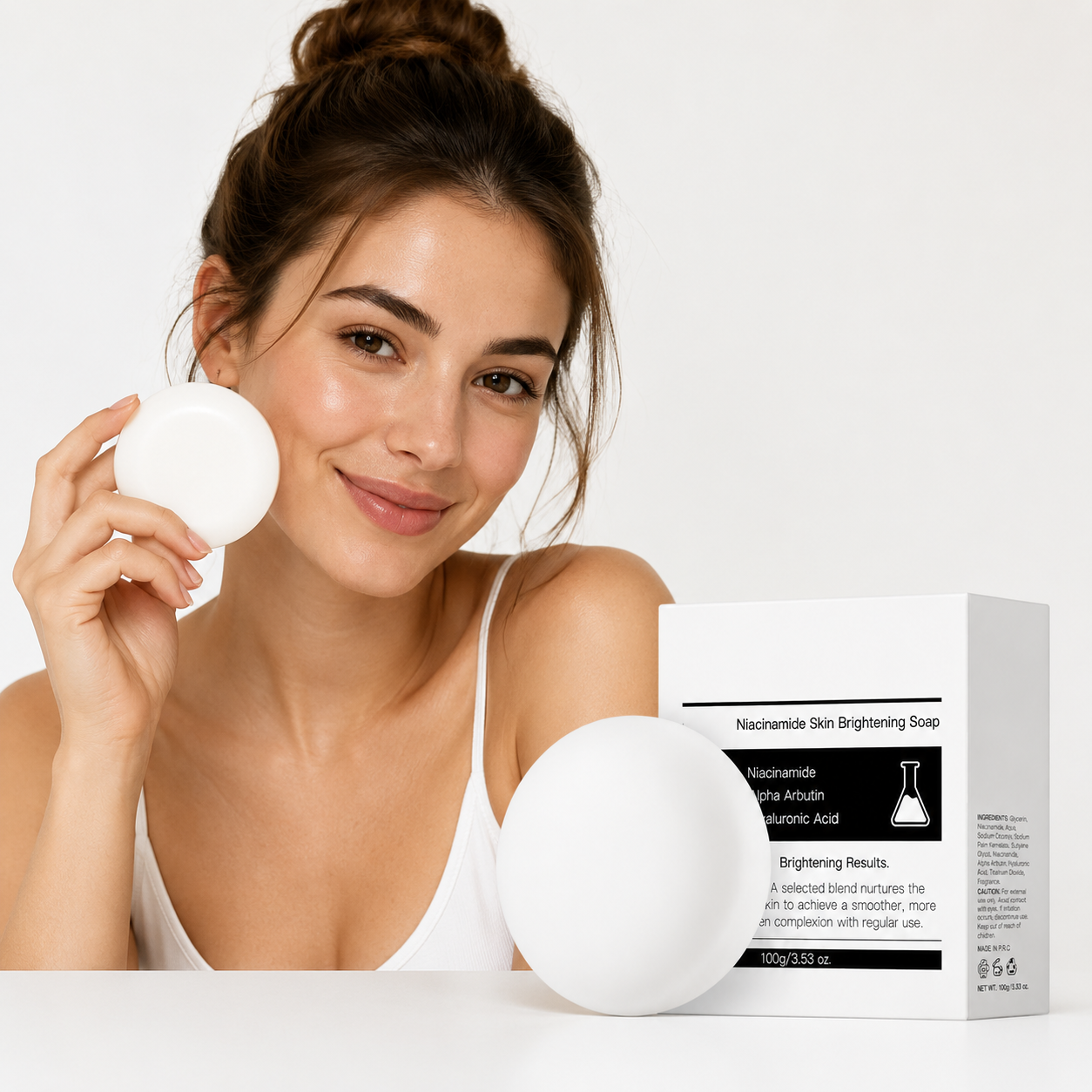Niacinamide Brightening Soap – Deep Cleansing Bar for Brighter, Smoother & Radiant-Looking Skin